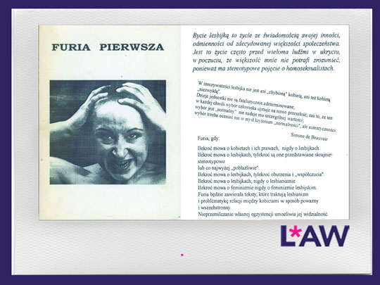 LESBIANIZM W POLSCE – POMIĘDZY ŚWIADOMOŚCIĄ A JEJ BRAKIEM” JOANNY MIZIELIŃSKIEJ (1997)