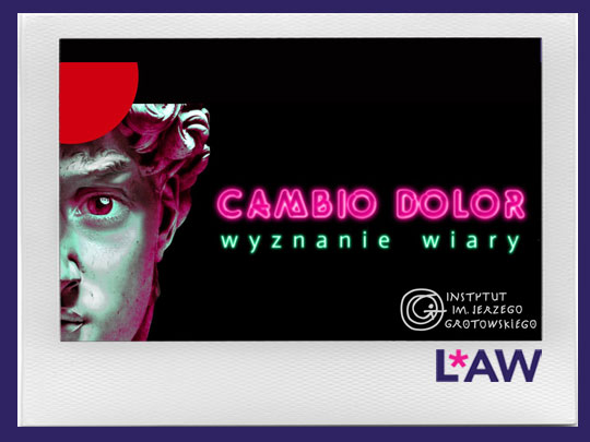 CAMBIO DOLOR. WYZNANIE WIARY. MONODRAM DOKUMENTALNY PAWŁA PACYNY (2022)