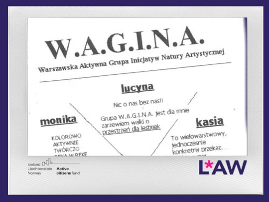 CHŁOPAKI I DZIEWCZYNY NIE BÓJCIE SIĘ W.A.G.I.N.Y. GRUPA ARTYSTYCZNA (2003)